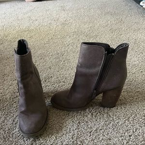 Grey/Brown Booties